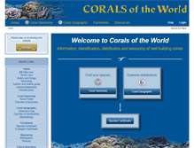 Tablet Screenshot of coralsoftheworld.org
